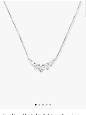 Melinda Maria Not Your Basic Multi Stone Pendant Necklace
Silver